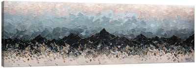 Champagne Peaks Blue Canvas Art Print - Panoramic & Horizontal Wall Art