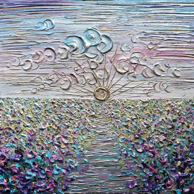 Be The Sunshine Blue by Nada Khatib canvas print