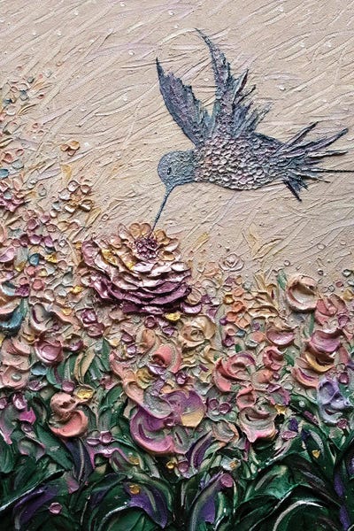 Hummingbirds: Hummingbird Kiss by Nada Khatib