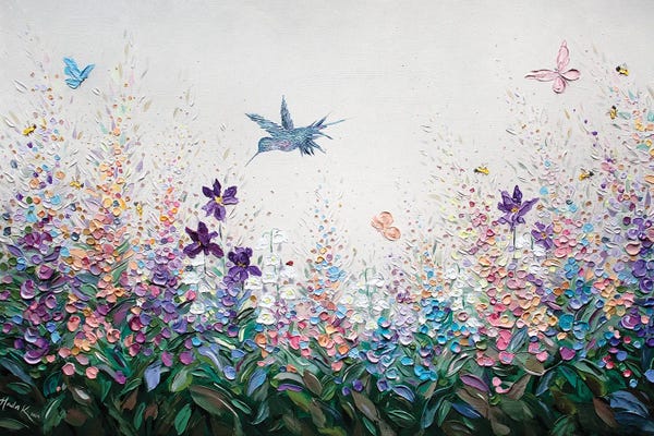 Bees: Wildflower Spring Bloom by Nada Khatib