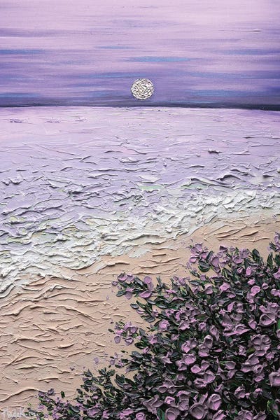 Coastlines: Dreaming Of You - Purple Lavender Lilac by Nada Khatib