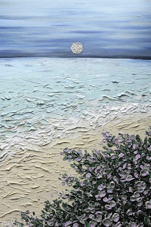 Dreaming Of You - Blue Taupe by Nada Khatib wall art