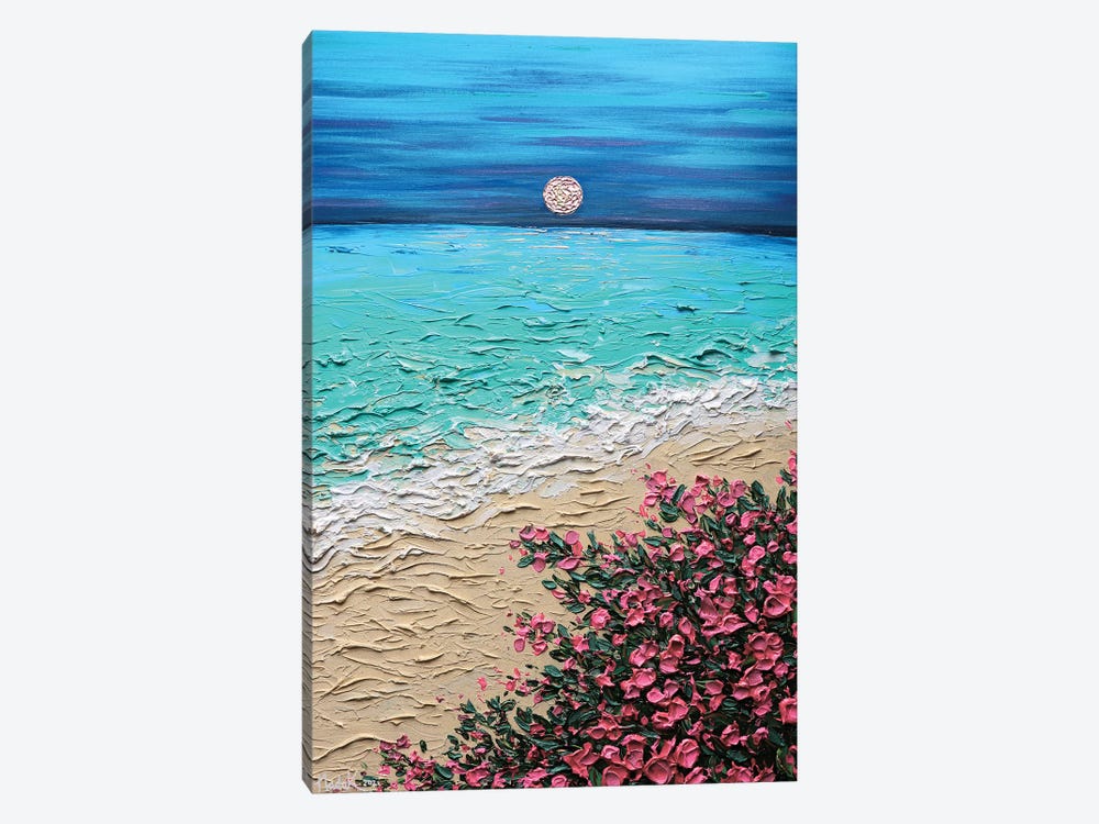 Dreaming Of You - Turquoise Pink Blue by Nada Khatib 1-piece Canvas Art
