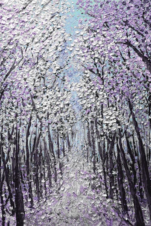 Driftwood In September - Purple White by Nada Khatib wall art