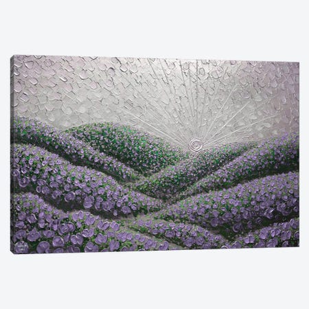 Hidden Hills - Purple Gray Canvas Print #NKH60} by Nada Khatib Canvas Art Print