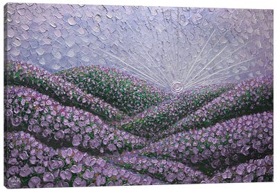 Hidden Hills - Purple Canvas Art Print - Nada Khatib