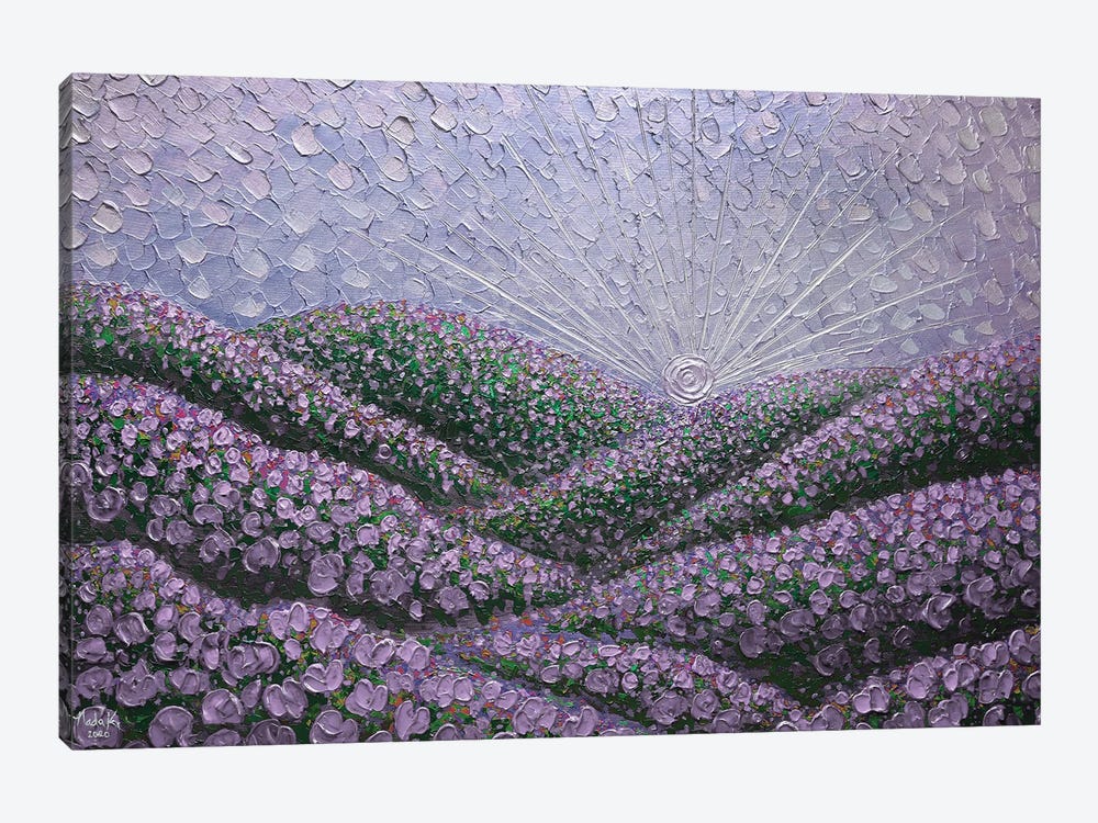Hidden Hills - Purple by Nada Khatib 1-piece Canvas Wall Art