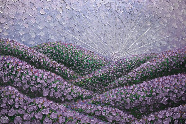 Hillsides: Hidden Hills - Purple by Nada Khatib