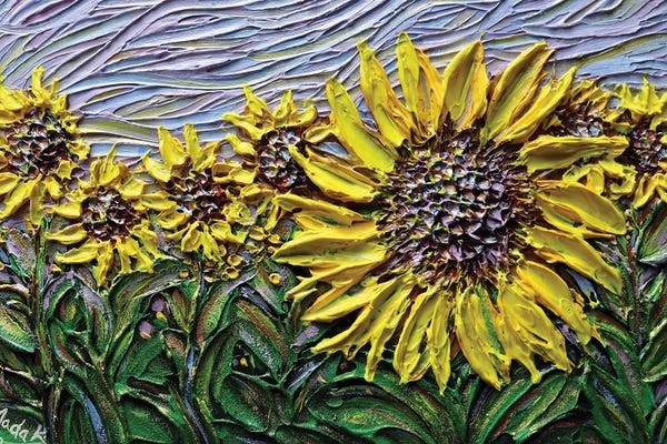Fine Art Print: Hope - Purple Yellow by Nada Khatib