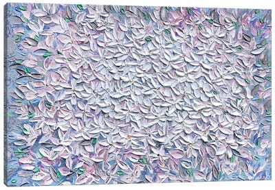 Jasmine - Blue Purple Canvas Art Print - Nada Khatib