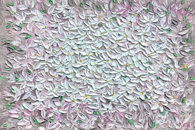 Jasmine - Mauve Gray by Nada Khatib framed canvas print