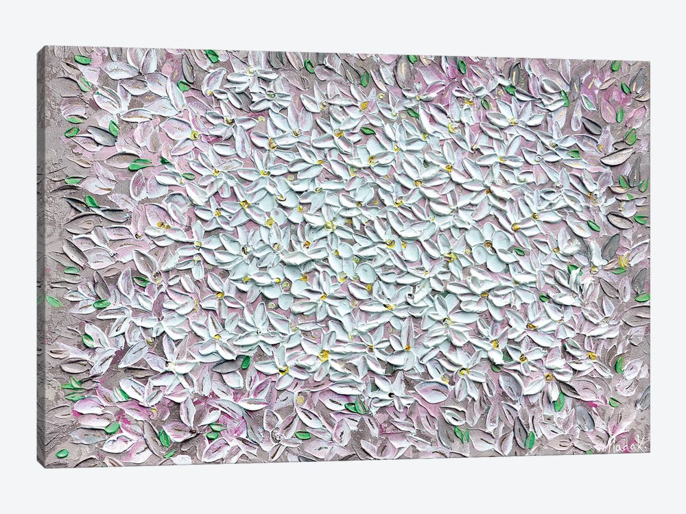 Jasmine - Mauve Gray by Nada Khatib 1-piece Canvas Print