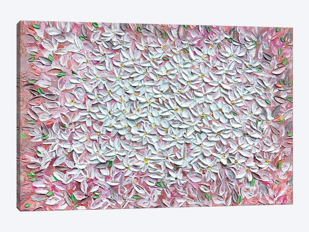 Jasmine - Pink Magenta White by Nada Khatib 1-piece Art Print