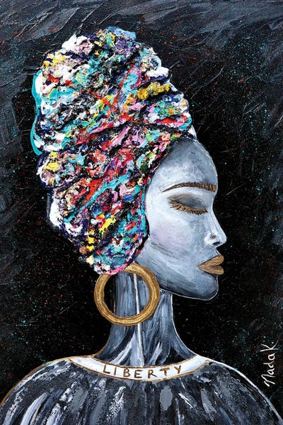 Liberate Yourself - Multi Color by Nada Khatib framed canvas print