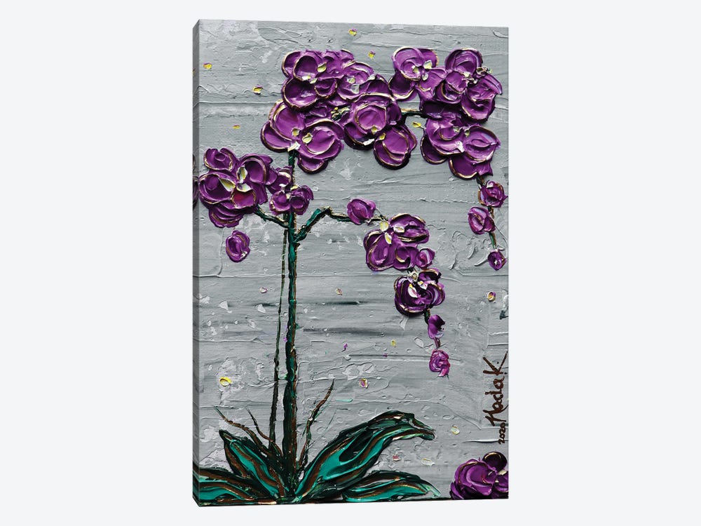 Orchid - Purple Gray by Nada Khatib 1-piece Art Print