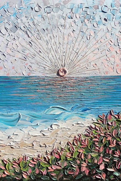 Our Hideaway - Blue Pink Peach by Nada Khatib canvas print