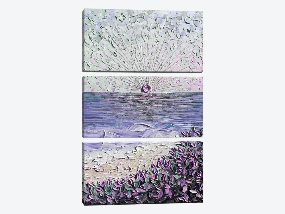 Our Hideaway - Purple by Nada Khatib 3-piece Canvas Print