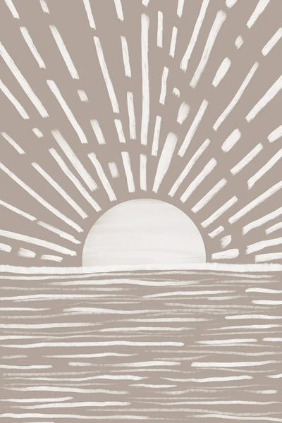 Gray Sunrise by Nikki framed wall art