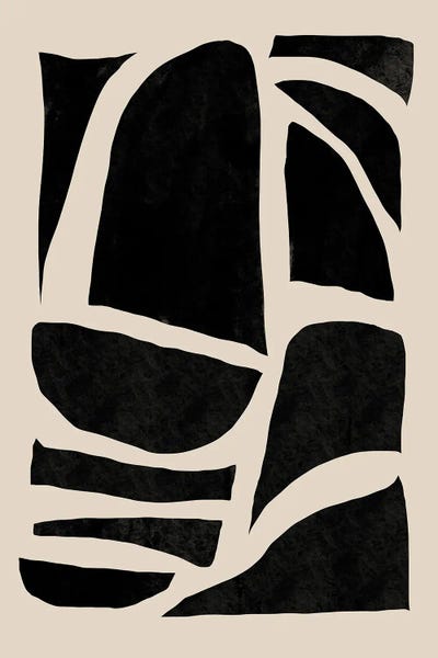 Black & Beige: Black Beige Shapes by Nikki