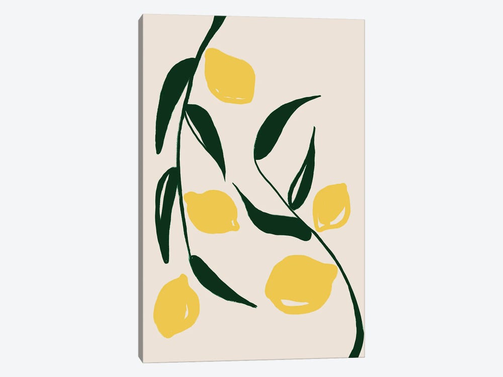 Lemon Trees by Nikki 1-piece Canvas Artwork