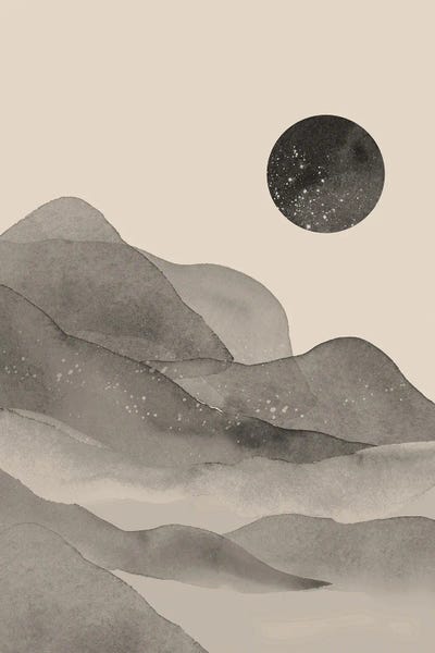 Black & Beige: Beige Black Landscape by Nikki