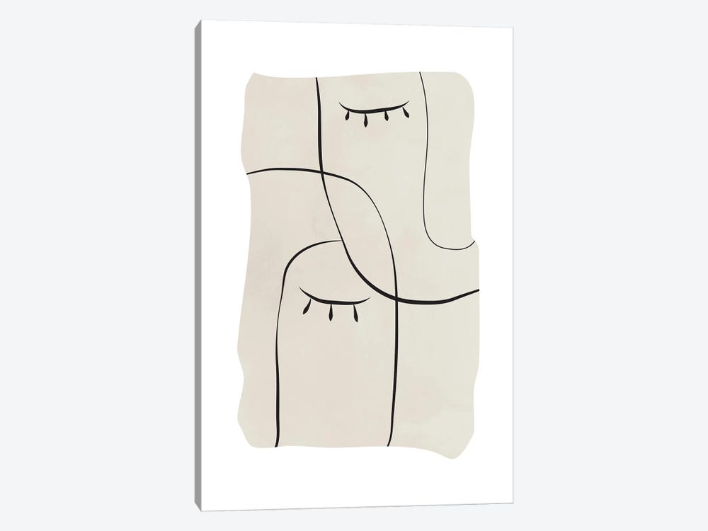Two Faces Line by Nikki 1-piece Canvas Print