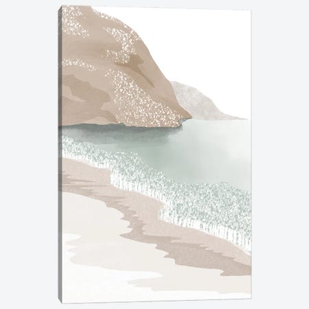 Coastal Beach Canvas Print #NKI116} by Nikki Canvas Print