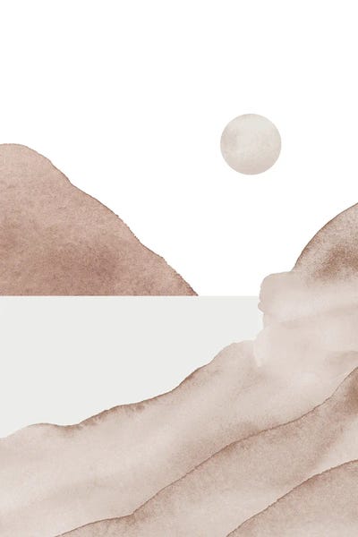 Minimalist Bohemian Decor: Beige Seascape by Nikki