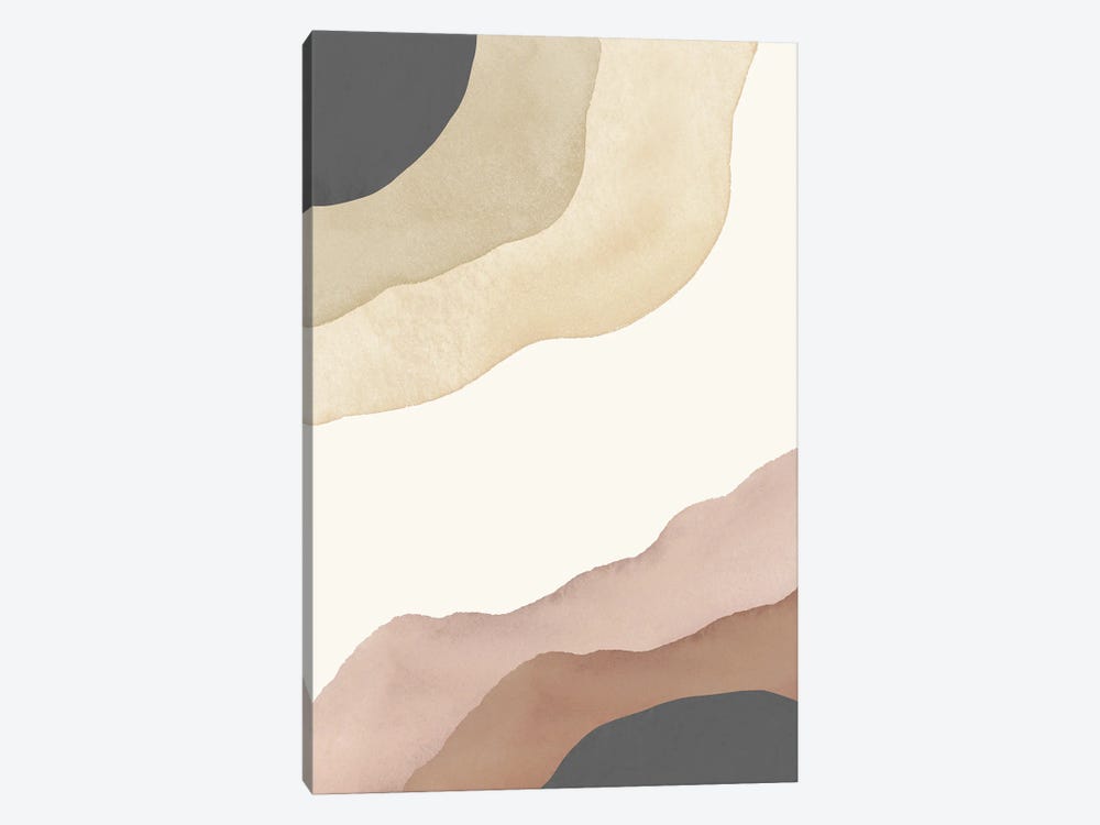 Beige Abstract by Nikki 1-piece Canvas Wall Art