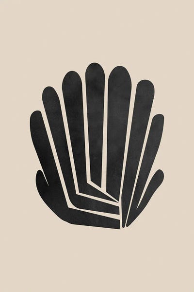 Black & Beige: Mid Century Coral by Nikki