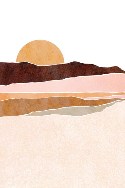 Minimalist Bohemian Decor: Sunrise Seascape by Nikki