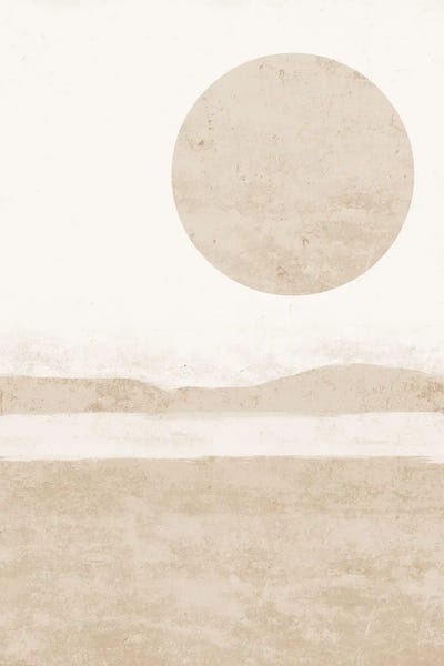Minimalist Bohemian Decor: Beige Landscape by Nikki