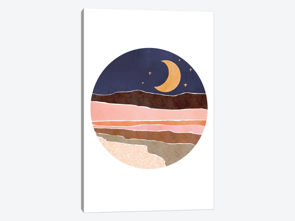 Crescent Moon by Nikki 1-piece Canvas Print