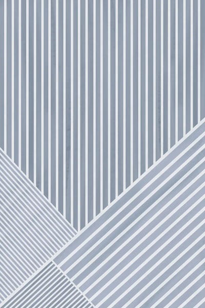 Minimalist Bohemian Decor: Blue Stripes by Nikki