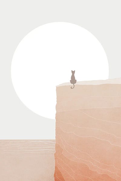 Minimalist Bohemian Decor: Full Moon Coastal by Nikki