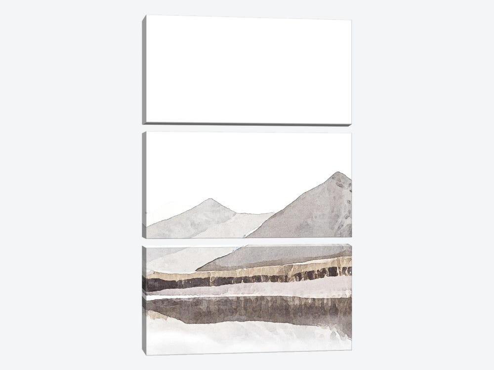 Monochrome Mountain by Nikki 3-piece Art Print