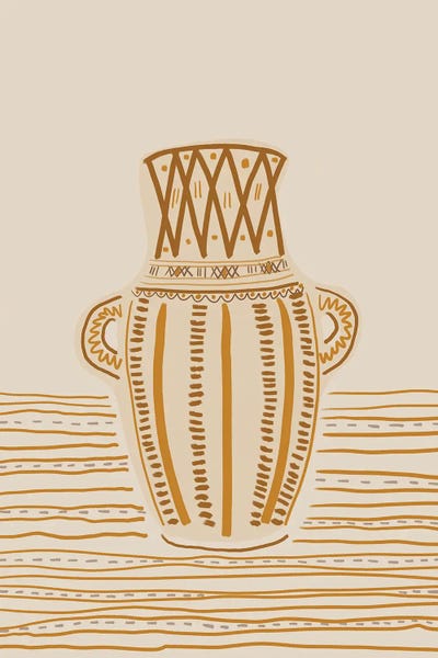 Minimalist Bohemian Decor: Ancient Pot by Nikki