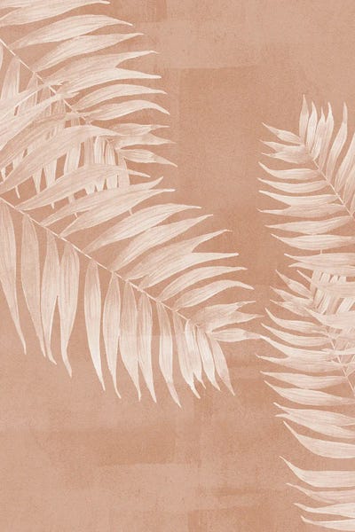Minimalist Bohemian Decor: Terracotta Palm Leaves by Nikki