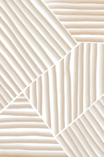 Minimalist Bohemian Decor: Abstract Yellow Stripes by Nikki