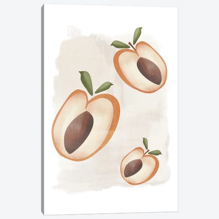 Apricot Painting Canvas Print #NKI14} by Nikki Canvas Artwork