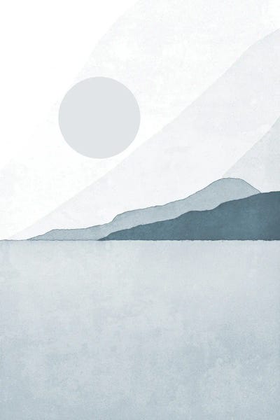 Blue Mountain by Nikki framed wall art