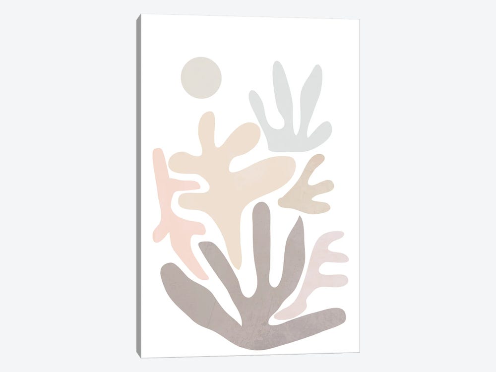 Abstract Coral by Nikki 1-piece Art Print