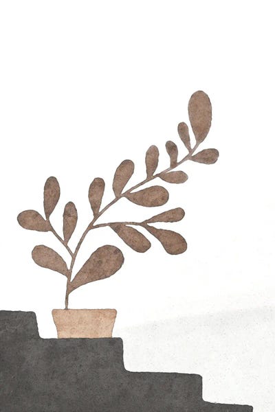 Beige Leaf by Nikki framed wall art