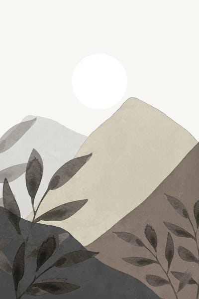 Black & Beige: Earth Tone Mountain by Nikki