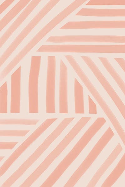 Minimalist Bohemian Decor: Pink Stripes by Nikki