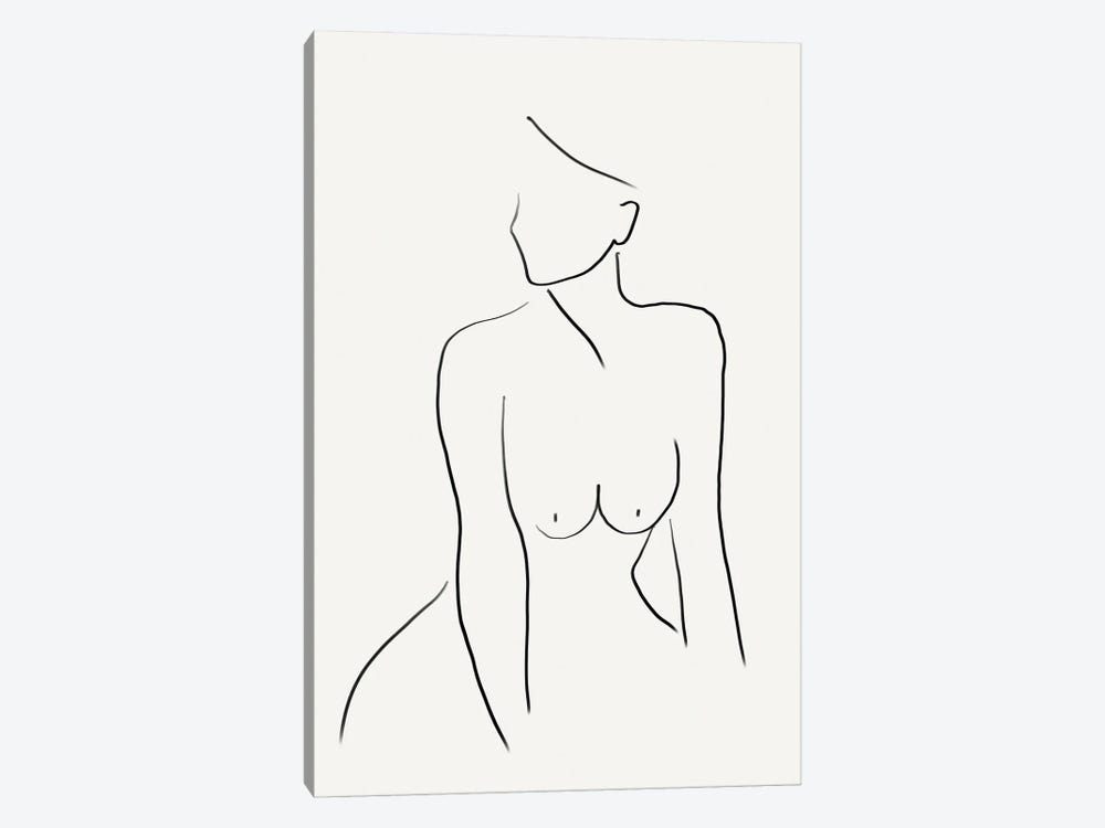 Woman Line by Nikki 1-piece Canvas Art Print