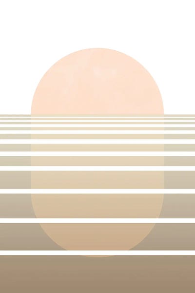 Japandi: Sunset Abstract by Nikki