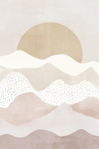 Japandi: Mountain Sunset by Nikki