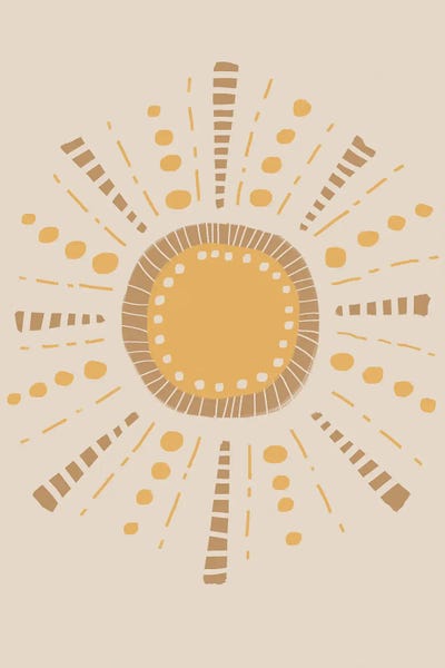 Minimalist Bohemian Decor: Mid Century Sun by Nikki