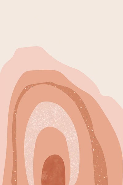 Minimalist Bohemian Decor: Pink Mountain by Nikki